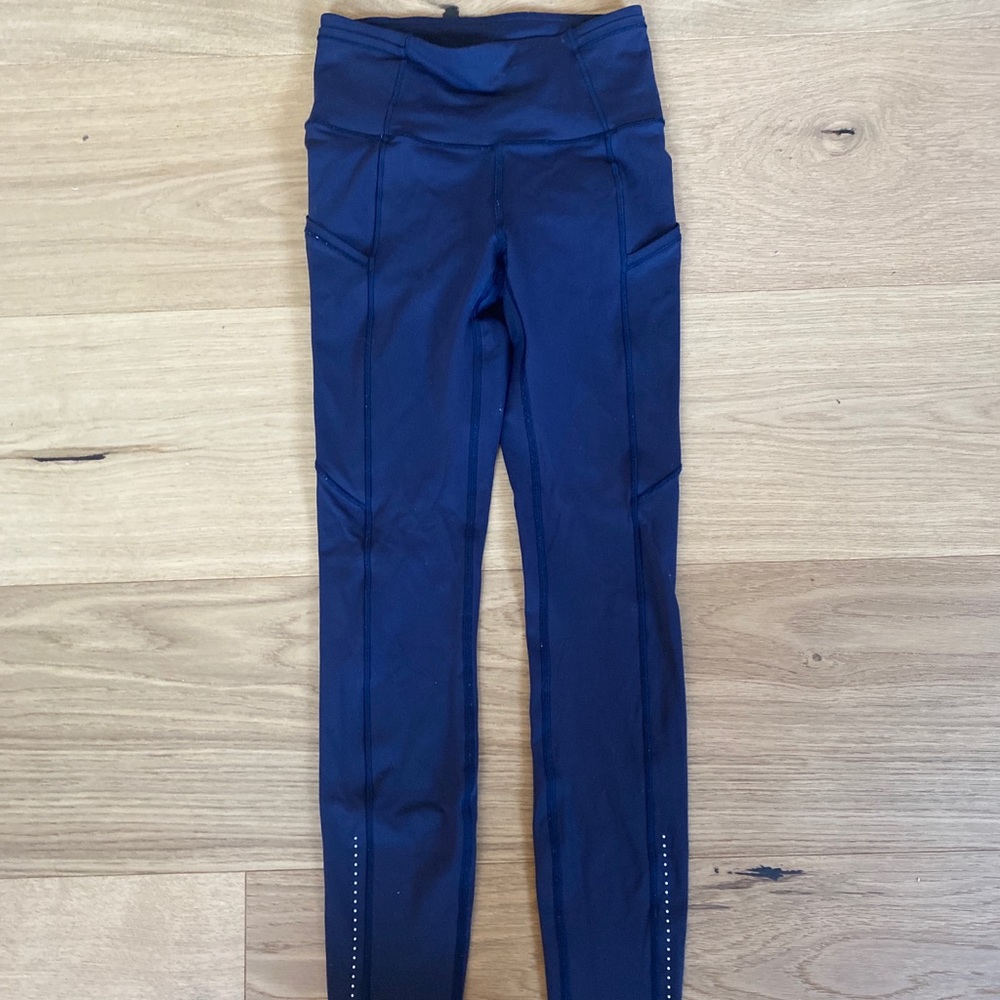 navy full length lululemon leggings
